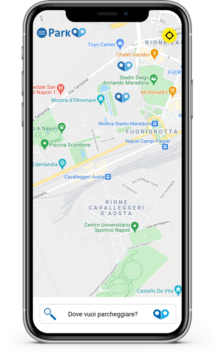 Mappa con i garage